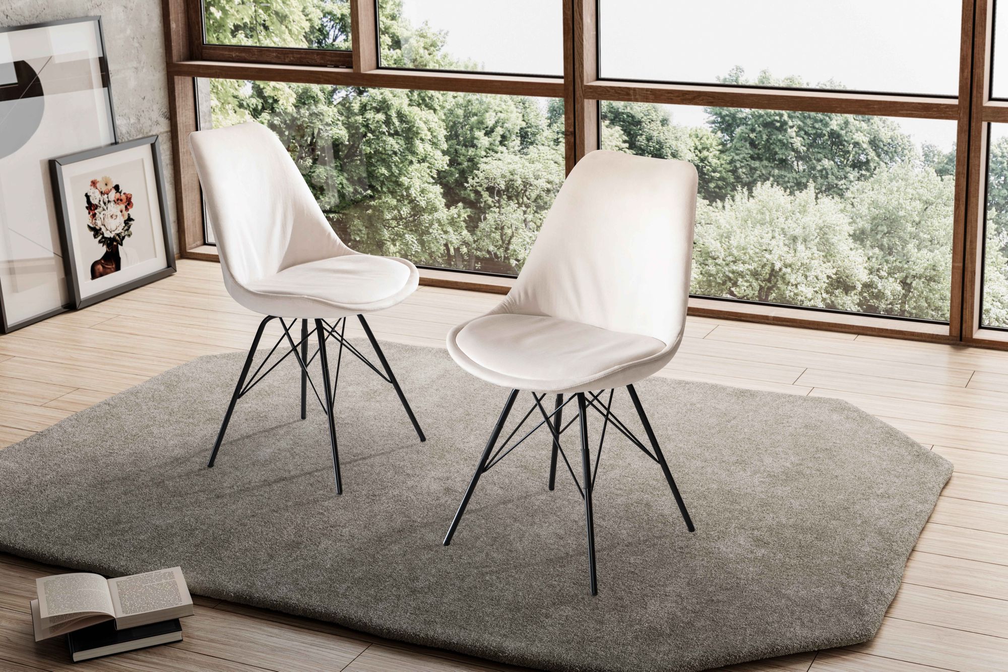 92804-WOHNLING-Esszimmerstuhl-2er-Set-Samt-Weiss-Kuechenstuhl-mit-schwarzen-Beinen--Schalenstuhl-Skandinavisches-Design--Polsterstuhl-mit-Stoffbezug--Stuhl-Gepolstert-WL6-991-WL6-991_3.jpg