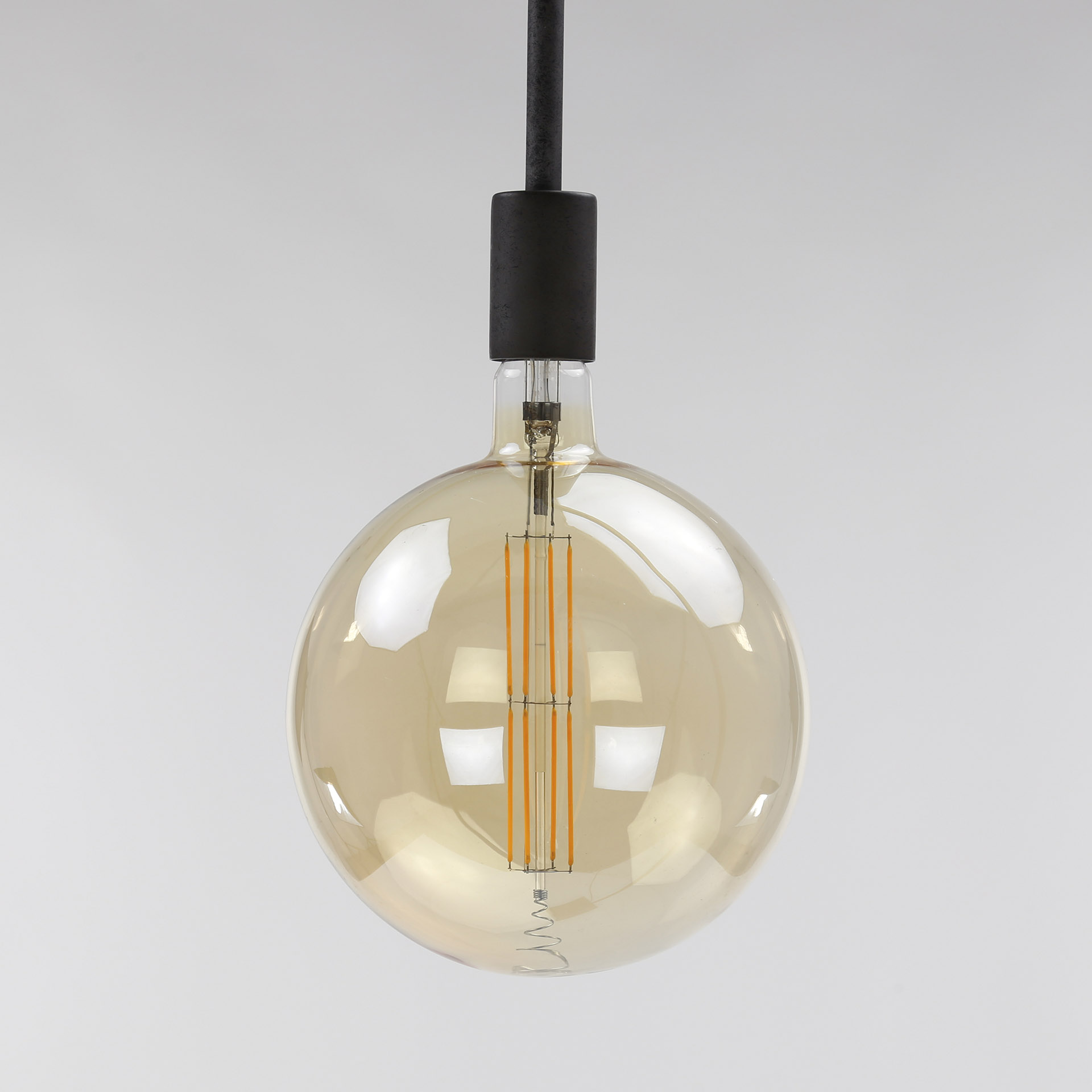 Design Glühlampe LED Globus Ø20,0 - E27 8W dimmbar / Braunglas