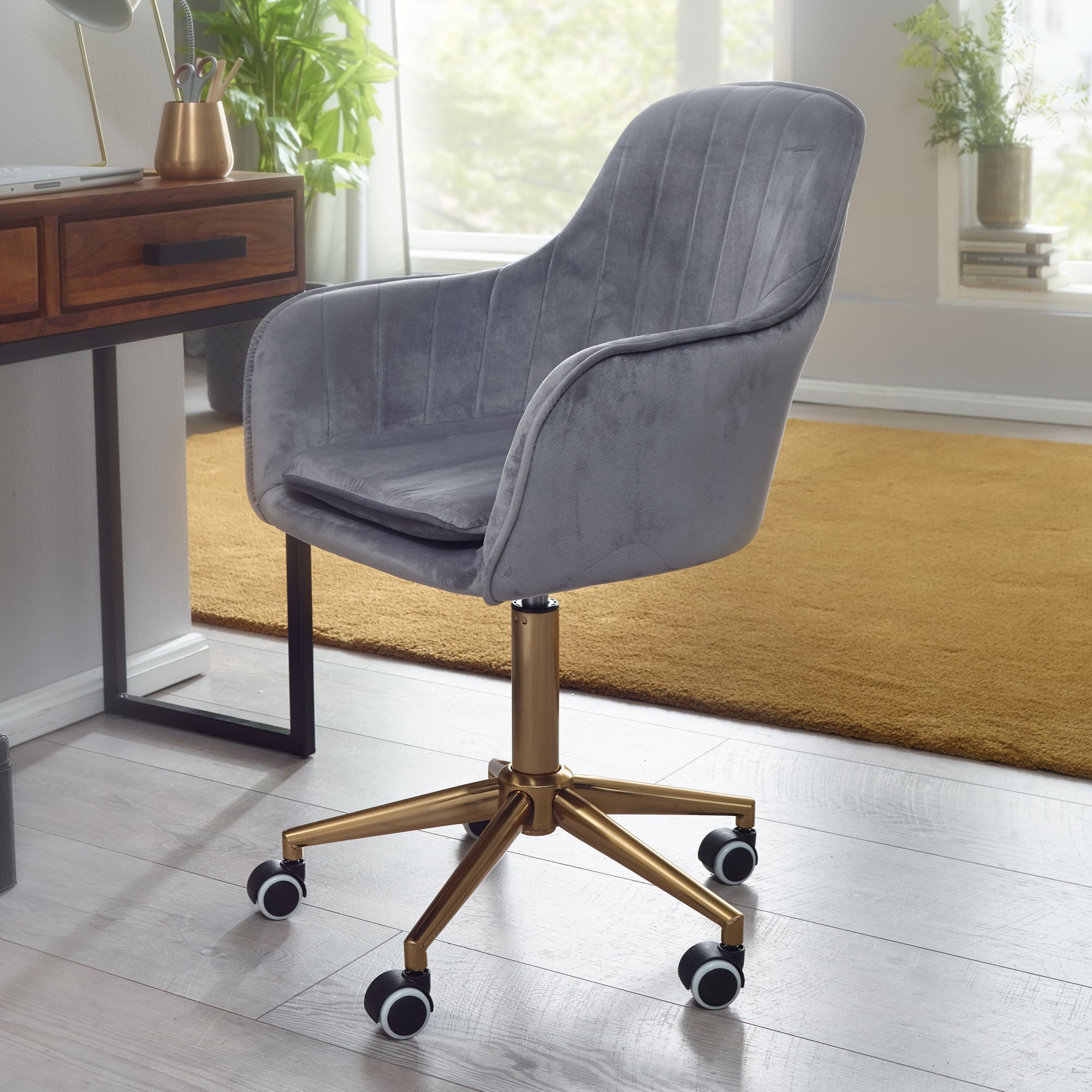 57498-Amstyle-Schreibtischstuhl-Samt-Grau---Design-Drehstuhl-mit-Lehne---Arbeitsstuhl-mit-120-kg-Maximalbelastung---Schalenstuhl-mit-Rollen---Stuhl-drehbar-SPM1-430-SPM1-430_9.jpg
