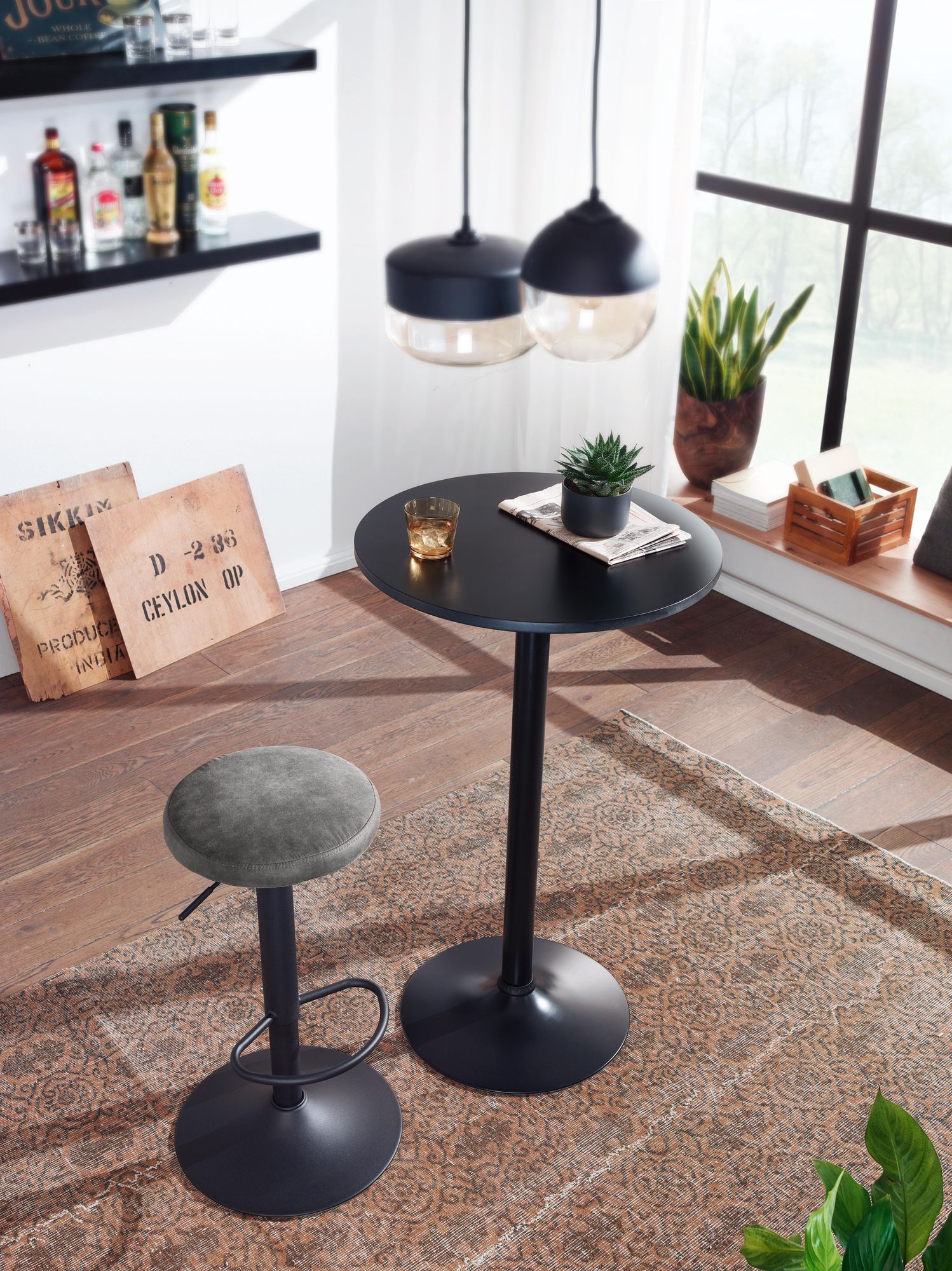 56593-WOHNLING-Barhocker-Grau-Wildlederoptik-Hocker-ohne-Lehne---Kuechenhocker-Stoff---Metall-100kg---Design-Barstuhl-Tresenhocker-drehbar-Bistrohocker-WL6-194-WL6-194_4.jpg
