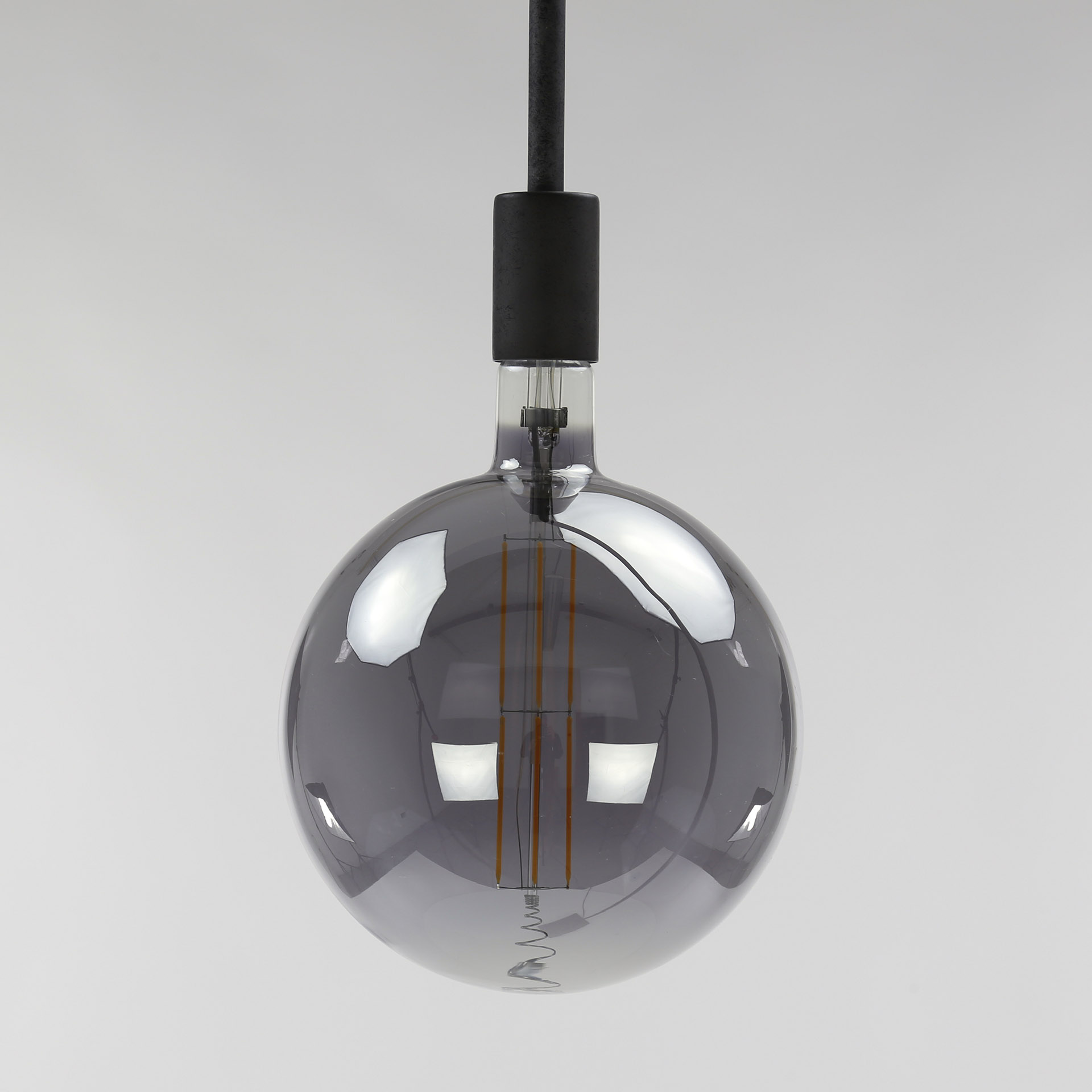 Design Glühlampe LED Globus Ø20,0 - E27 8W dimmbar / rauchgraue