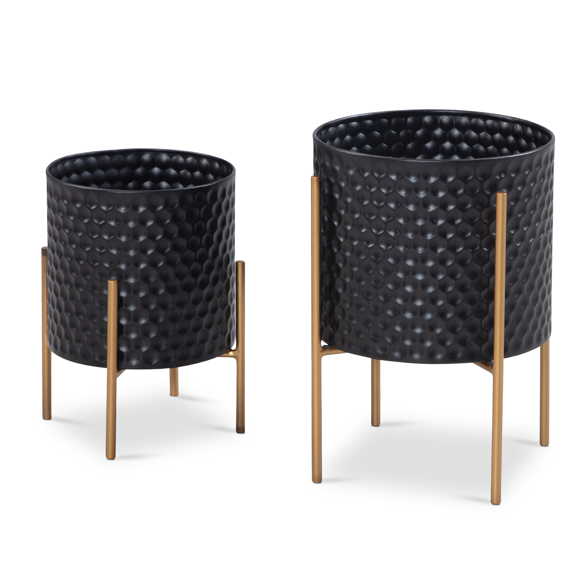 86465-WOHNLING-Blumentopf-2er-Set-Metall-Pflanzkuebel-Schwarz---Gold-mit-Fuessen---Design-Pflanzenkuebel-Rund-Indoor---Blumenkuebel-Pflanzgefaess-mit-Waben-Muster-in-3D------------Saks-_1.jpg