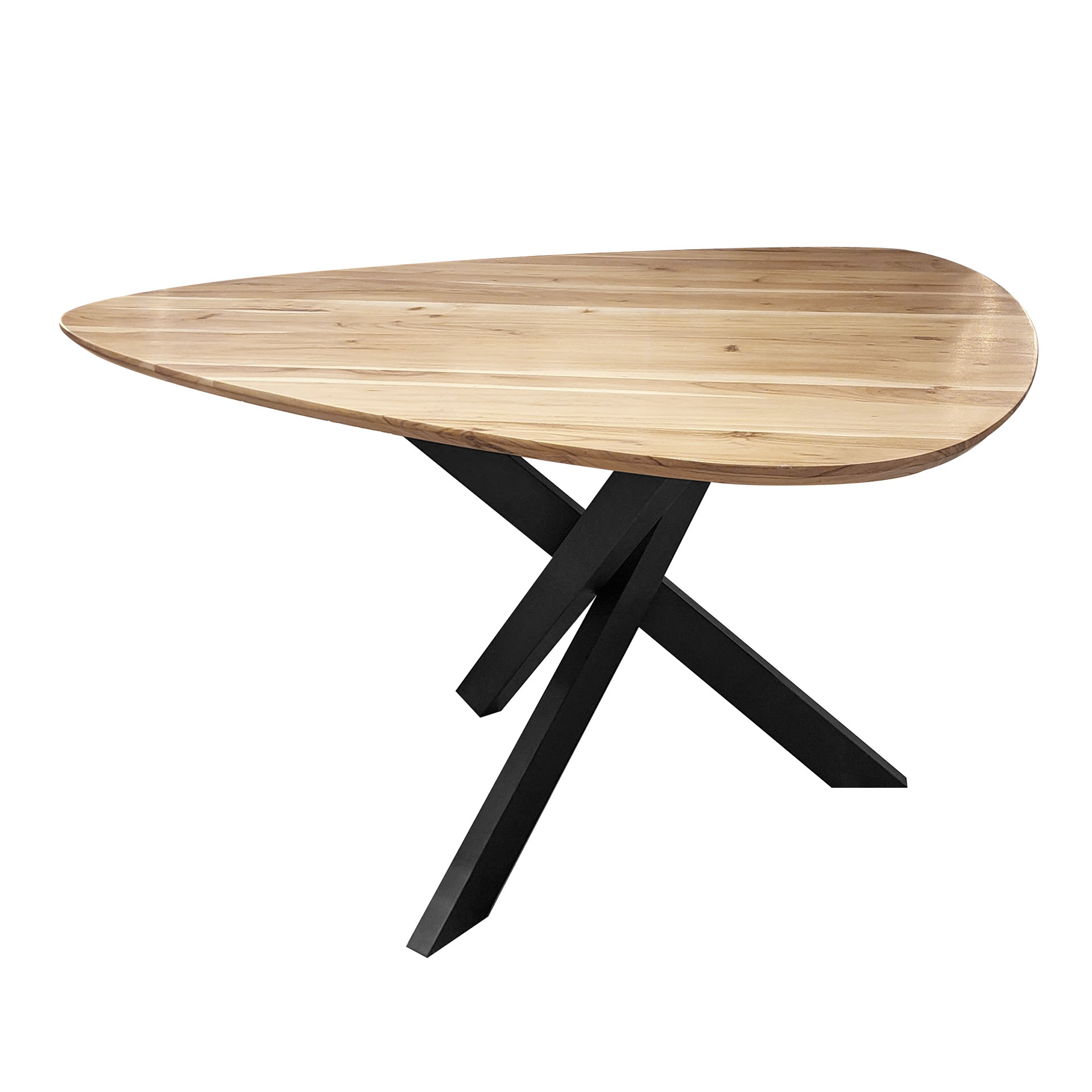 Home Designs Dreieckiger Esstisch aus Akazienholz 135 cm