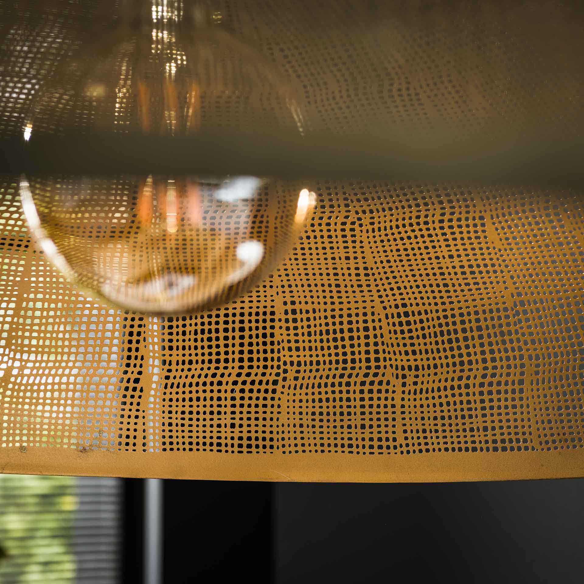 Design Deckenleuchte 90 cm Rund Cosmis XL Industrial Design Antike bronze